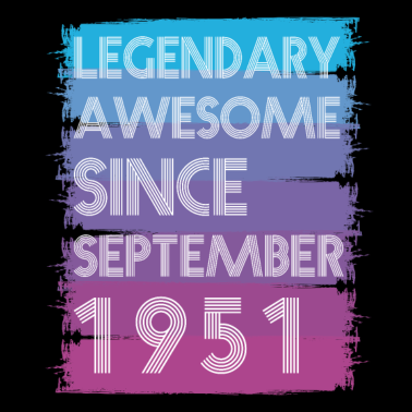 Motiv 70. Geburtstag 70 Jahre Legend September 1951