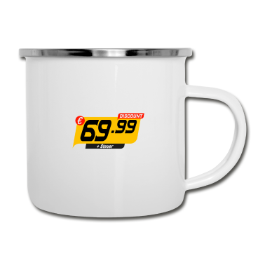 70 Geburtstag Geschenk Emaille Tasse - Ich bin nicht 70 Ich bin 69 + Steuer 70.Geburtstag