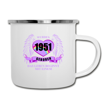 70 Geburtstag Geschenk Emaille Tasse - 70 Geburtstag 70 Ehrentag 70 Jubiläum