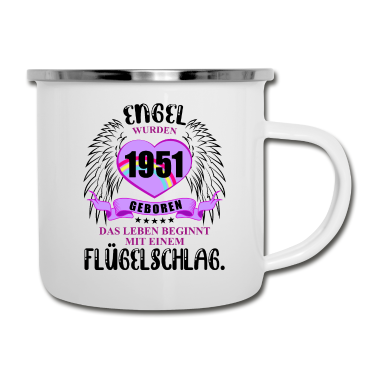 70 Geburtstag Geschenk Emaille Tasse - 70 Geburtstag 70 Ehrentag 70 Jubiläum
