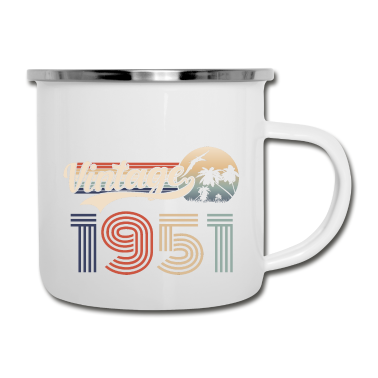 70 Geburtstag Geschenk Emaille Tasse - 70. Geburtstag Vintage