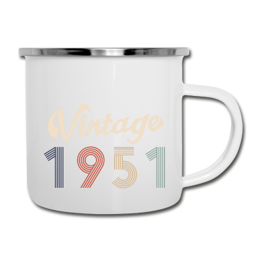 70 Geburtstag Geschenk Emaille Tasse - 70. Geburtstag Vintage