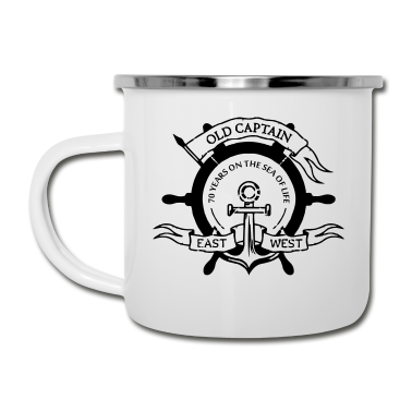 70 Geburtstag Geschenk Emaille Tasse - 70 Geburtstag