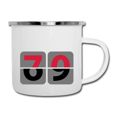 70 Geburtstag Geschenk Emaille Tasse - 70. Geburtstag