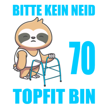 Motiv 70. Geburtstag 70 Jahre Faultier Faultiere