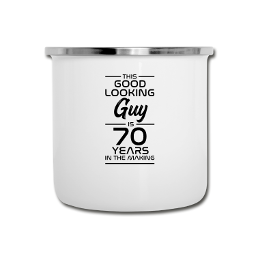 70 Geburtstag Geschenk Emaille Tasse - Geschenk zum 70 Geburtstag Geschenkidee 70 lustig