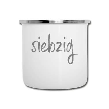 70 Geburtstag Geschenk Emaille Tasse - 70 siebzig 70. Geburtstag Geschenk Geschenkidee