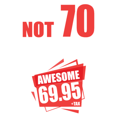 Motiv I'm i am Not 70 I'm 69 + Tax 70.Geburtstag