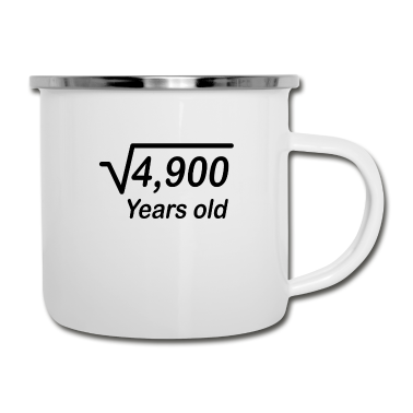 70 Geburtstag Geschenk Emaille Tasse - 70 GEBURTSTAGSGESCHENK 70 Geburtstag Opa Mathe