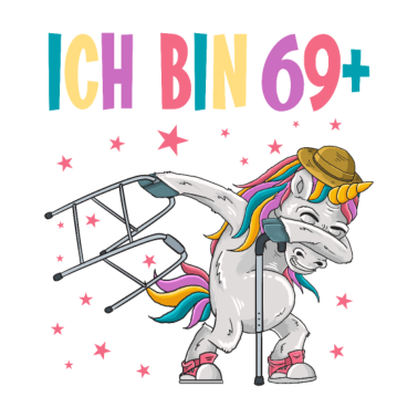 Motiv 70 Jahre Einhorn ich bin 69+ 70. Geburtstag