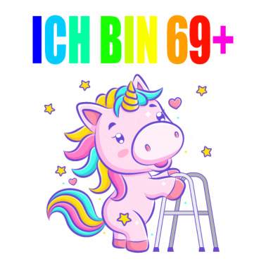 Motiv 70 Jahre Einhorn ich bin 69+ 70. Geburtstag