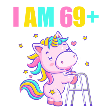 Motiv 70 Jahre Einhorn ich bin 69+ 70. Geburtstag