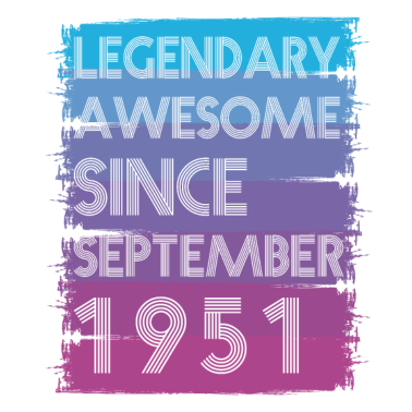 Motiv 70. Geburtstag 70 Jahre Legend September 1951