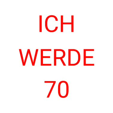 Motiv Geburtstag 70 Jahre