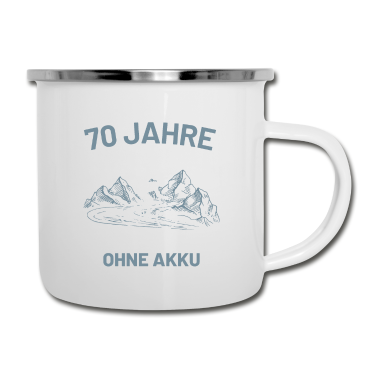70 Geburtstag Geschenk Emaille Tasse - 70. Geburtstag 70 Jahre 1951 Geschenk
