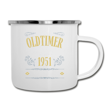 70 Geburtstag Geschenk Emaille Tasse - 70. Geburtstag 70 Jahre 1951 Geschenk