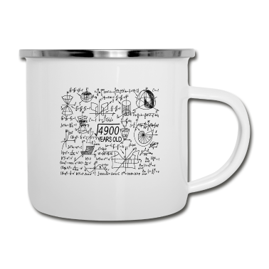 70 Geburtstag Geschenk Emaille Tasse - 70. Geburtstag Wurzel aus 4900