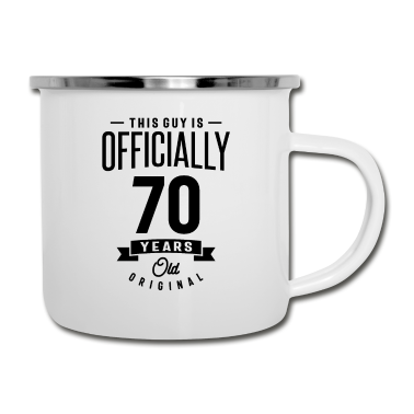 70 Geburtstag Geschenk Emaille Tasse - 70 Jahre alt - 70. Geburtstag lustiges Geschenk