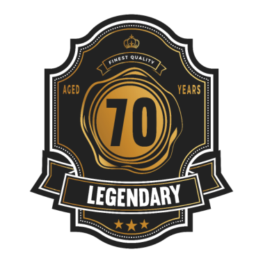 Motiv 70. Geburtstag 70 Jahre Whiskey Whisky Label