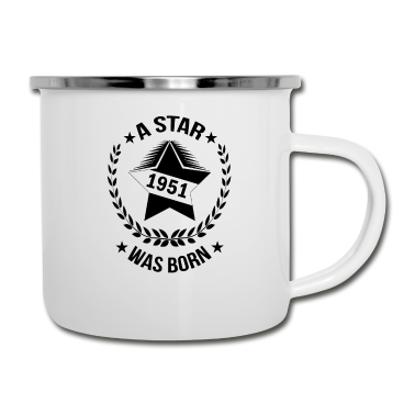 70 Geburtstag Geschenk Emaille Tasse - 70. Geburtstag Jahrgang 1951