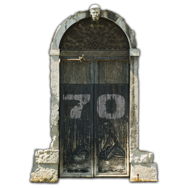 Motiv 70. Geburtstag - Tür Venedig