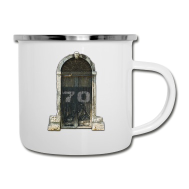 70 Geburtstag Geschenk Emaille Tasse - 70. Geburtstag - Tür Venedig