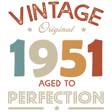 Motiv 70 Jahre Vintage 1951 Geburtstag Geschenk 70 Jahre