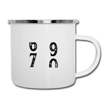70 Geburtstag Geschenk Emaille Tasse - Oldometer 70 Jahre 70. Geburtstag 1949 Geschenk