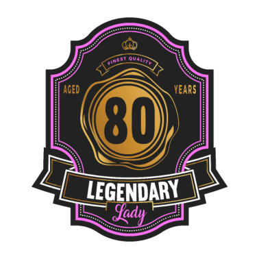 Motiv 70. Geburtstag 70 Jahre Lady Whiskey Whisky Label