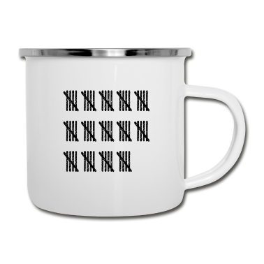 70 Geburtstag Geschenk Emaille Tasse - STRICHLISTE 70 Geburtstag Opa Lustig