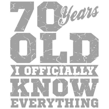 Motiv 70 Geburtstag Geschenk Opa Oma