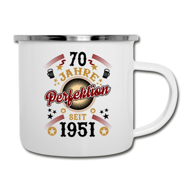 70 Geburtstag Geschenk Emaille Tasse - 70 Geburtstag Frauen Männer Geschenk lustig