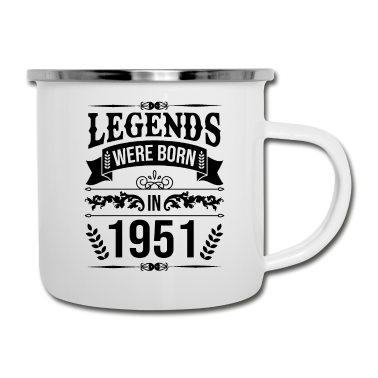 70 Geburtstag Geschenk Emaille Tasse - 70. Geburtstag lustige Sprüche Legende