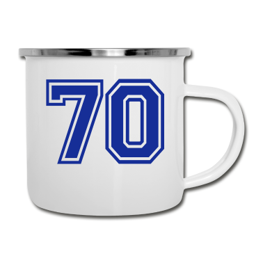 70 Geburtstag Geschenk Emaille Tasse - 70