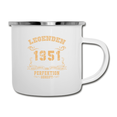 70 Geburtstag Geschenk Emaille Tasse - Club der alten Säcke 70 - 70. Geburtstagsgeschenk