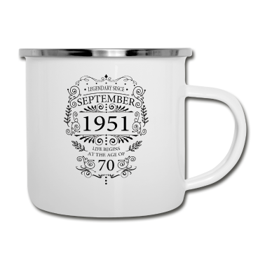 70 Geburtstag Geschenk Emaille Tasse - Geschenke zum 70. Geburtstag Jahrgang 1951