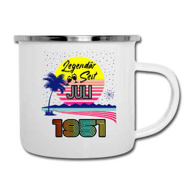 70 Geburtstag Geschenk Emaille Tasse - Geschenke Männer Frauen 70. Geburtstag Vintage