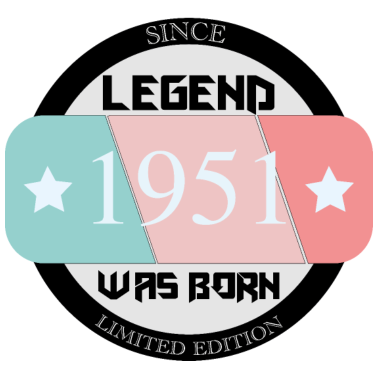 Motiv Jahrgang 70. Geburtstag 1951 geboren