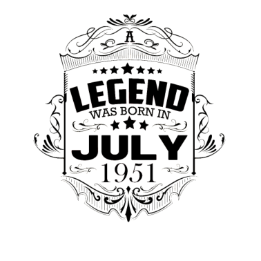 Motiv 70. Geburtstag Juli 1951 Vintage Retro