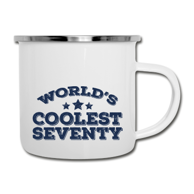 70 Geburtstag Geschenk Emaille Tasse - 70. Geburtstag: World´s Coolest Seventy