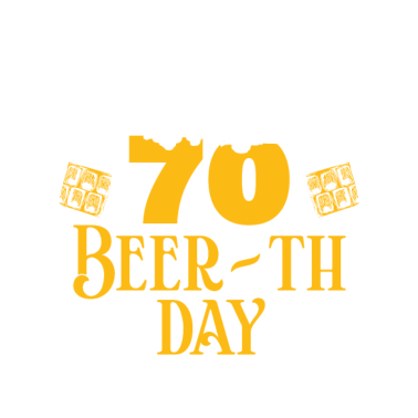 Motiv 70 70. Geburtstag Geschenk Bier Beer Geschenkidee