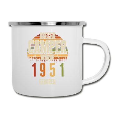 70 Geburtstag Geschenk Emaille Tasse - 70. Geburtstag 70Jahre 1951 Jahrgang