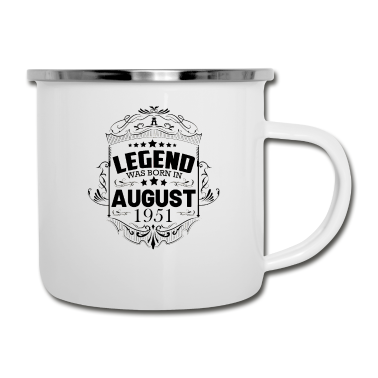 70 Geburtstag Geschenk Emaille Tasse - August 1951 70. Geburtstag Männer Frauen