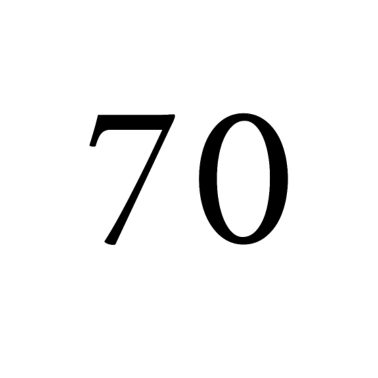 Motiv 70, siebzig, 70. Geburtstag, Jahre, Jubiläum