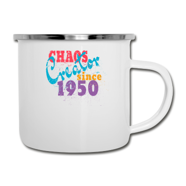 70 Geburtstag Geschenk Emaille Tasse - 70. Geburtstag - 1950 Geboren Geschenk