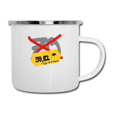 70 Geburtstag Geschenk Emaille Tasse - 70 jahre - Geburtstags-Shirt