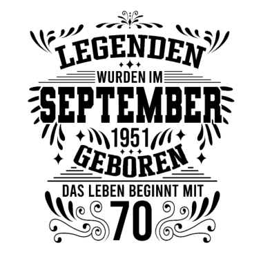 Motiv Geschenke zum 70. Geburtstag Jahrgang 1951