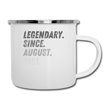 70 Geburtstag Geschenk Emaille Tasse - 70. Geburtstag Vintage 1951 Retro