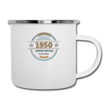70 Geburtstag Geschenk Emaille Tasse - November 1950 - Geschenk zum 70. Geburtstag