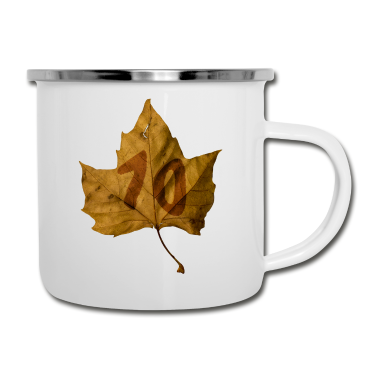 70 Geburtstag Geschenk Emaille Tasse - 70 Jahre Geburtstag